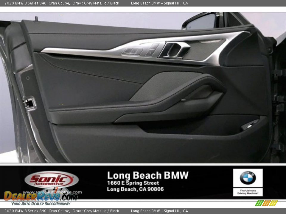 2020 BMW 8 Series 840i Gran Coupe Dravit Grey Metallic / Black Photo #13