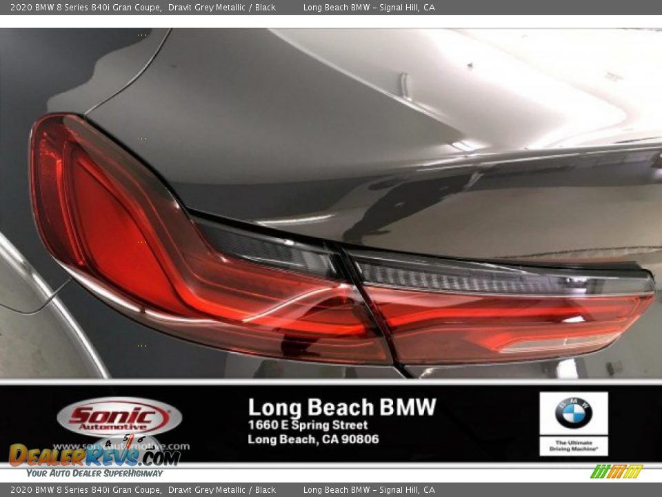 2020 BMW 8 Series 840i Gran Coupe Dravit Grey Metallic / Black Photo #15