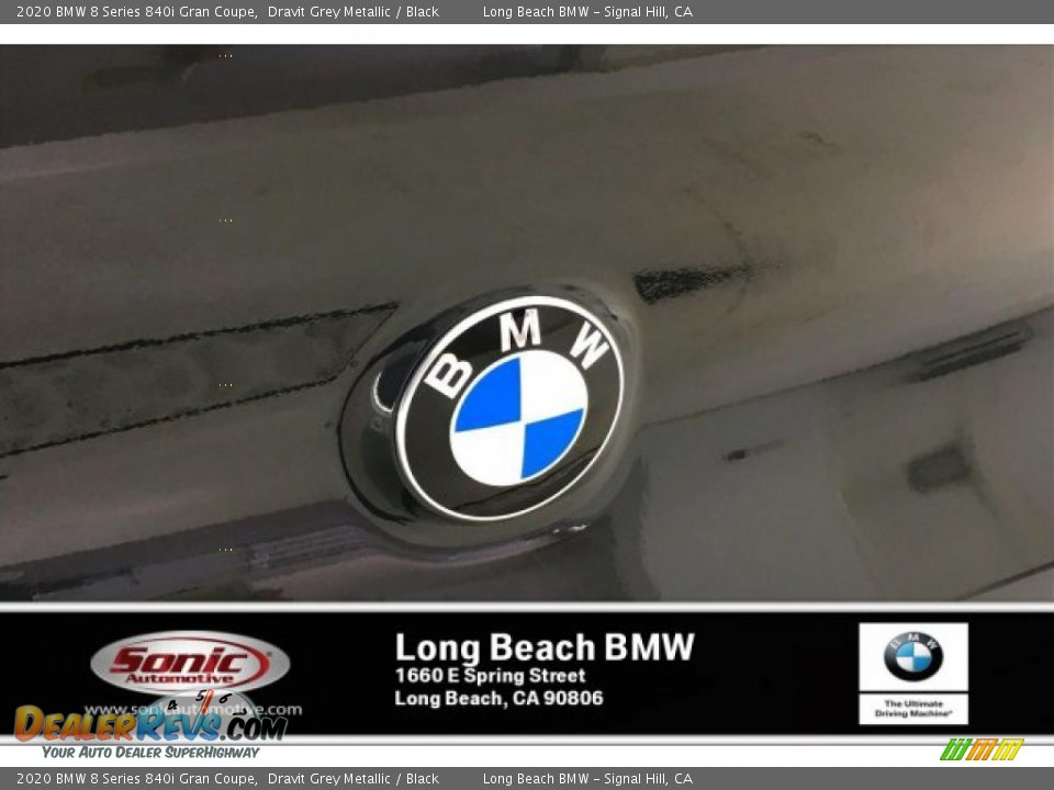 2020 BMW 8 Series 840i Gran Coupe Dravit Grey Metallic / Black Photo #16