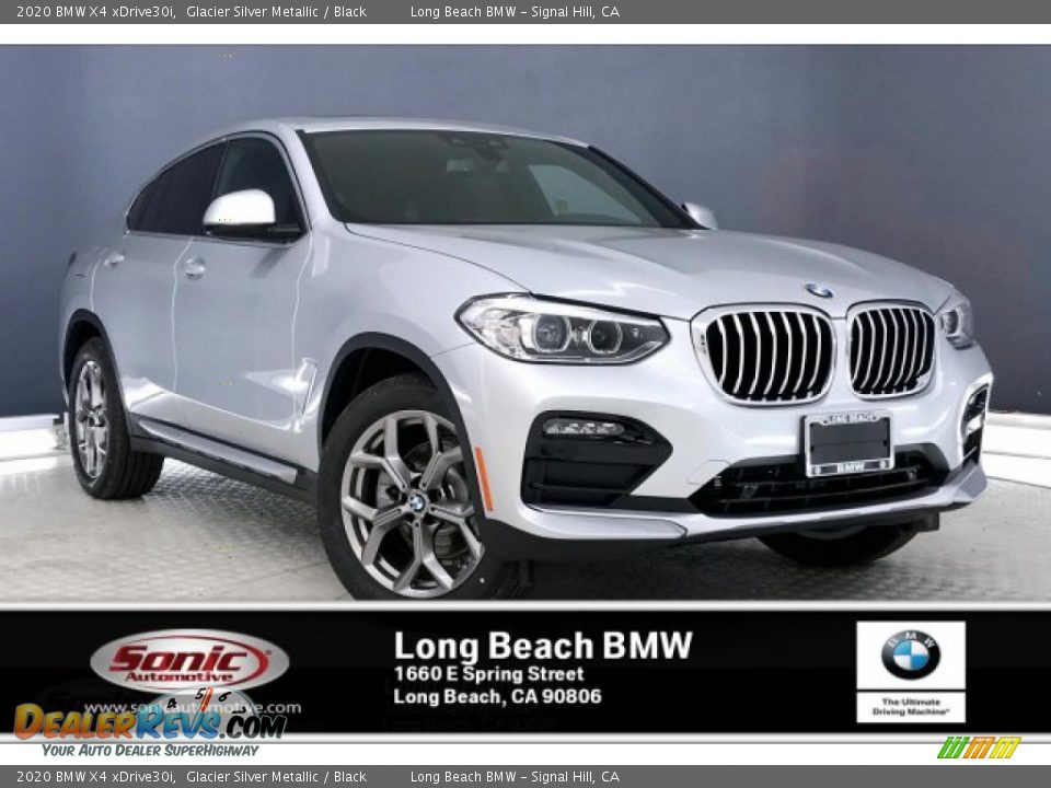 2020 BMW X4 xDrive30i Glacier Silver Metallic / Black Photo #1