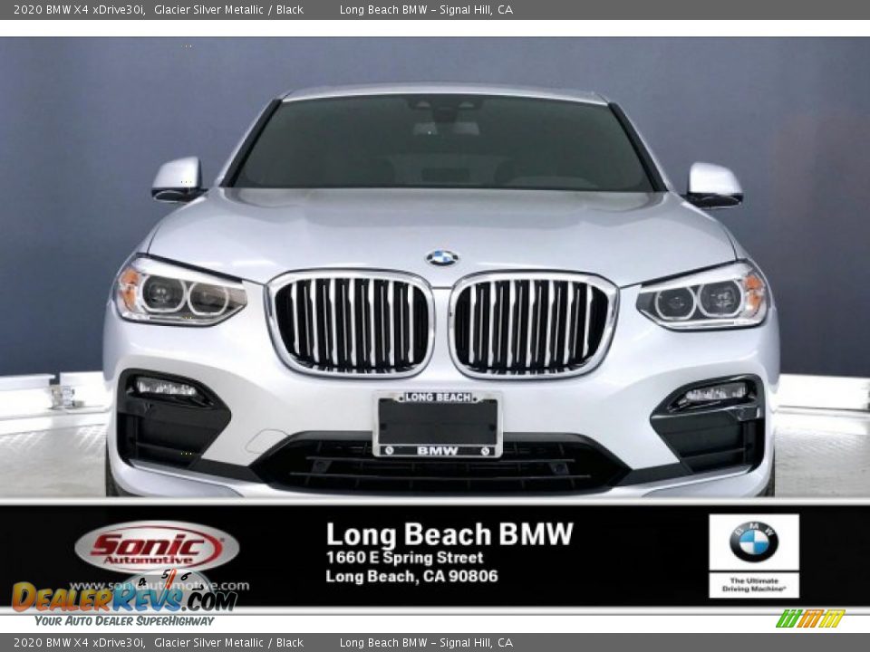 2020 BMW X4 xDrive30i Glacier Silver Metallic / Black Photo #2