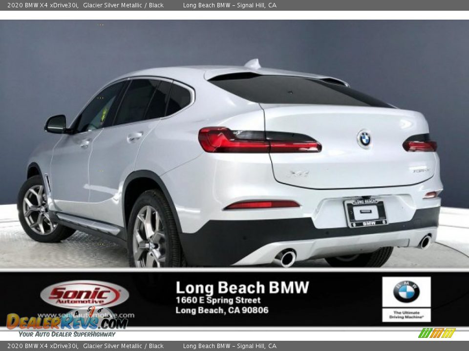 2020 BMW X4 xDrive30i Glacier Silver Metallic / Black Photo #3