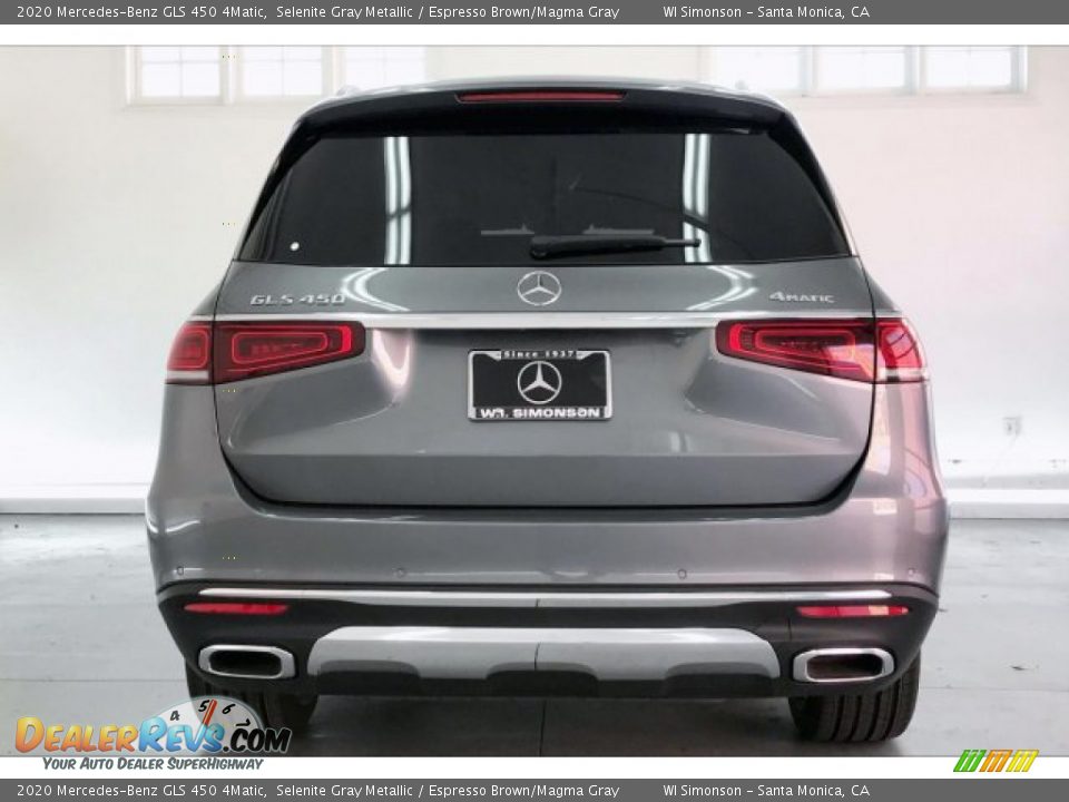 2020 Mercedes-Benz GLS 450 4Matic Selenite Gray Metallic / Espresso Brown/Magma Gray Photo #3