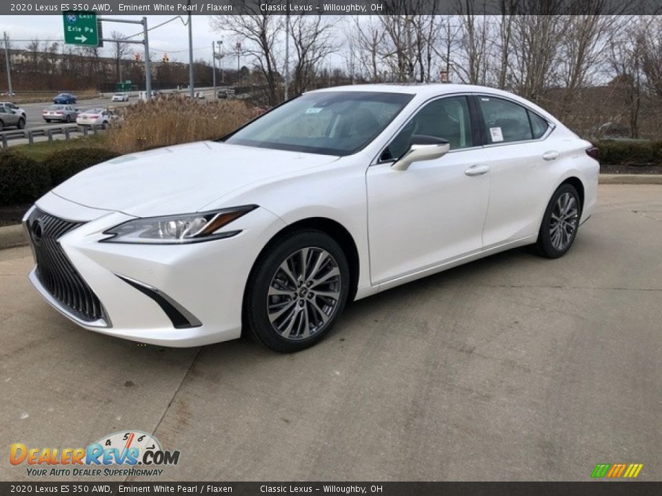 2020 Lexus ES 350 AWD Eminent White Pearl / Flaxen Photo #1