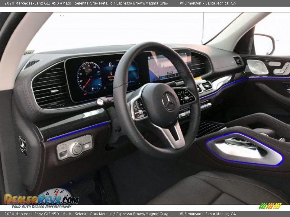 2020 Mercedes-Benz GLS 450 4Matic Selenite Gray Metallic / Espresso Brown/Magma Gray Photo #4