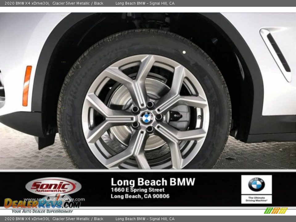 2020 BMW X4 xDrive30i Glacier Silver Metallic / Black Photo #12