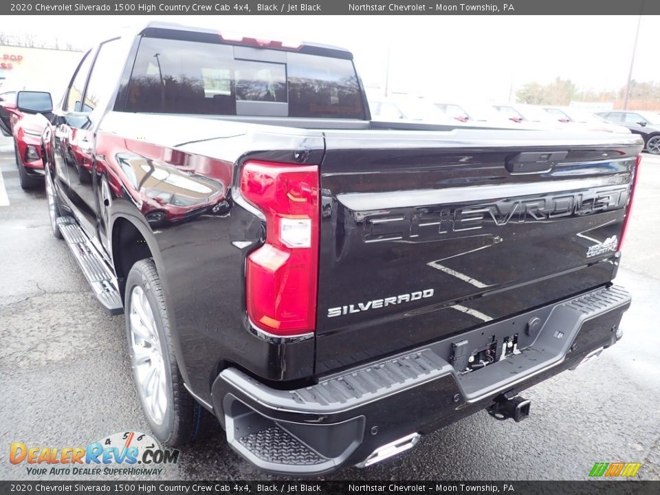 2020 Chevrolet Silverado 1500 High Country Crew Cab 4x4 Black / Jet Black Photo #4