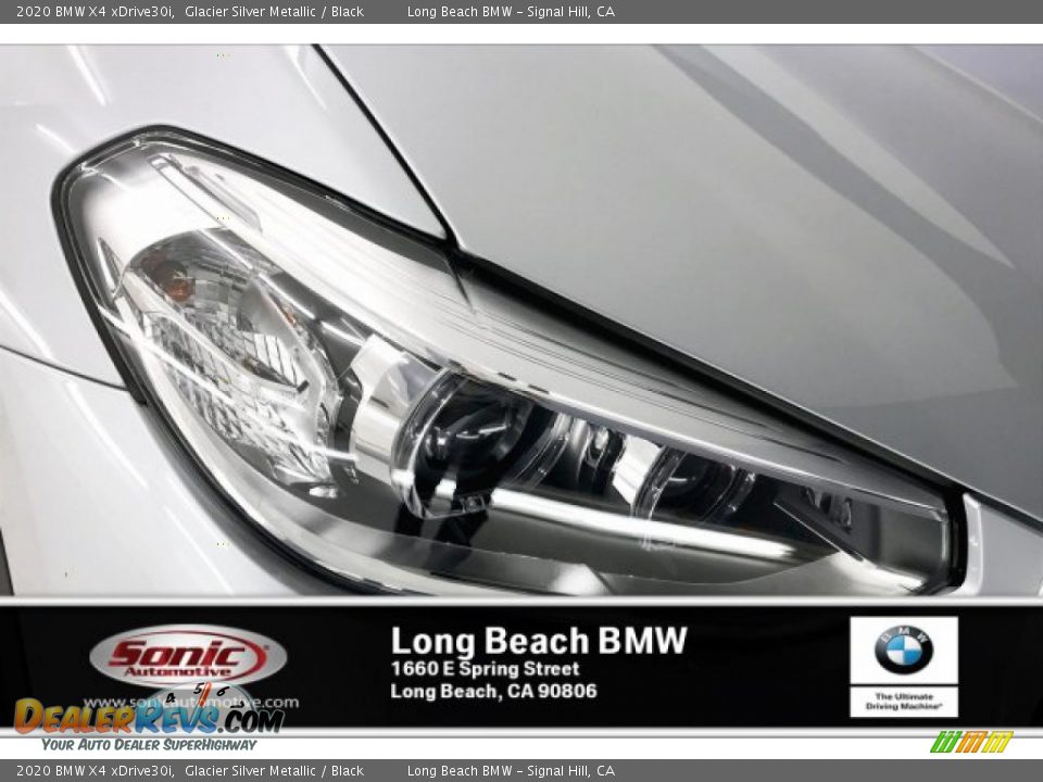 2020 BMW X4 xDrive30i Glacier Silver Metallic / Black Photo #14