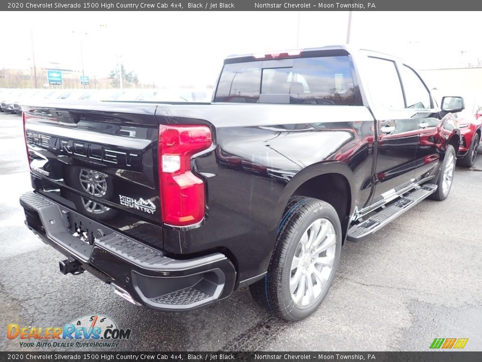 2020 Chevrolet Silverado 1500 High Country Crew Cab 4x4 Black / Jet Black Photo #6