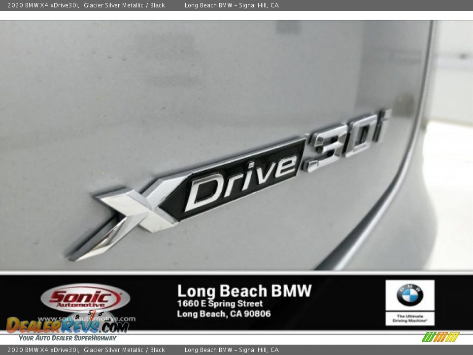 2020 BMW X4 xDrive30i Glacier Silver Metallic / Black Photo #16