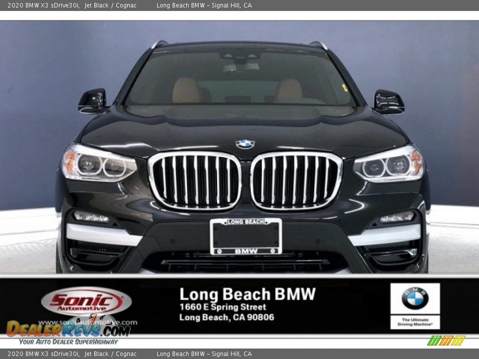 2020 BMW X3 sDrive30i Jet Black / Cognac Photo #2
