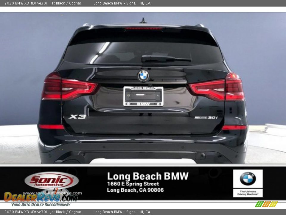 2020 BMW X3 sDrive30i Jet Black / Cognac Photo #4