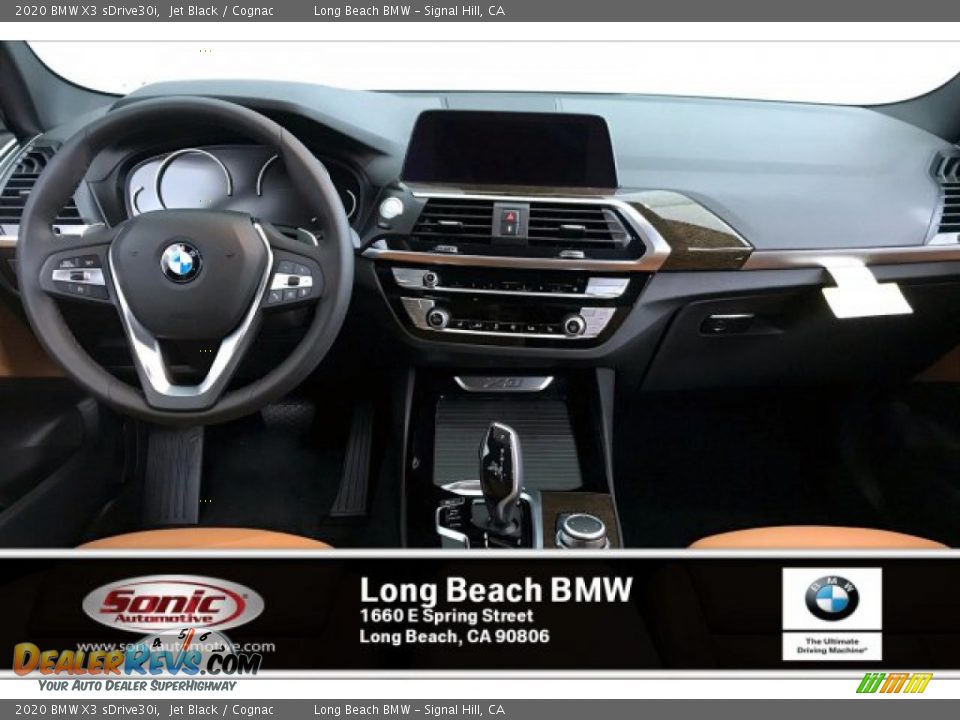 2020 BMW X3 sDrive30i Jet Black / Cognac Photo #5