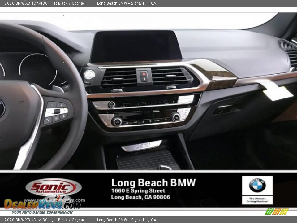 2020 BMW X3 sDrive30i Jet Black / Cognac Photo #6