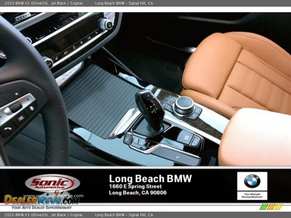 2020 BMW X3 sDrive30i Jet Black / Cognac Photo #8