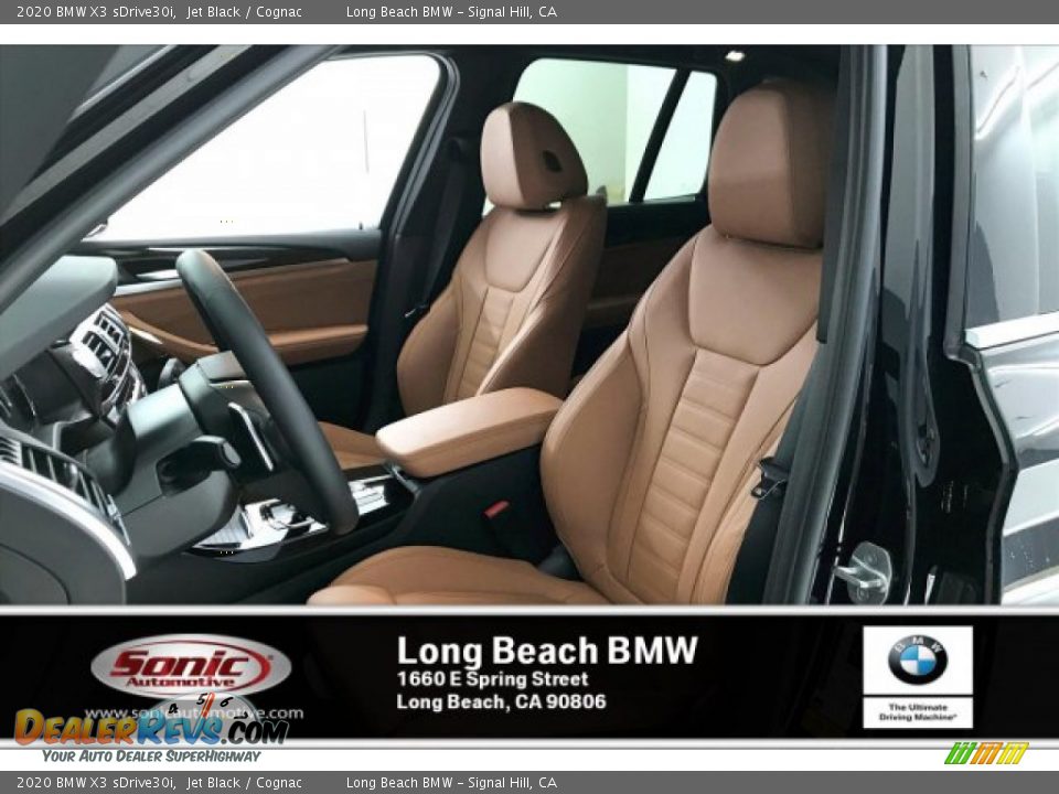 2020 BMW X3 sDrive30i Jet Black / Cognac Photo #9
