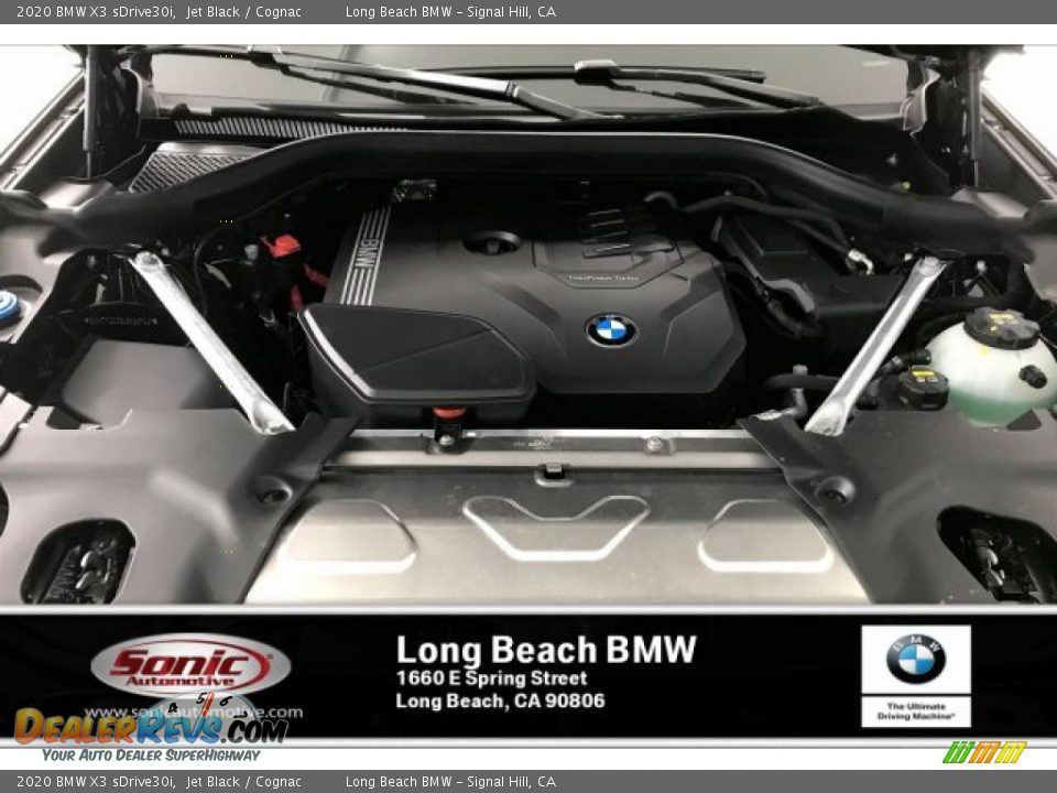 2020 BMW X3 sDrive30i Jet Black / Cognac Photo #10