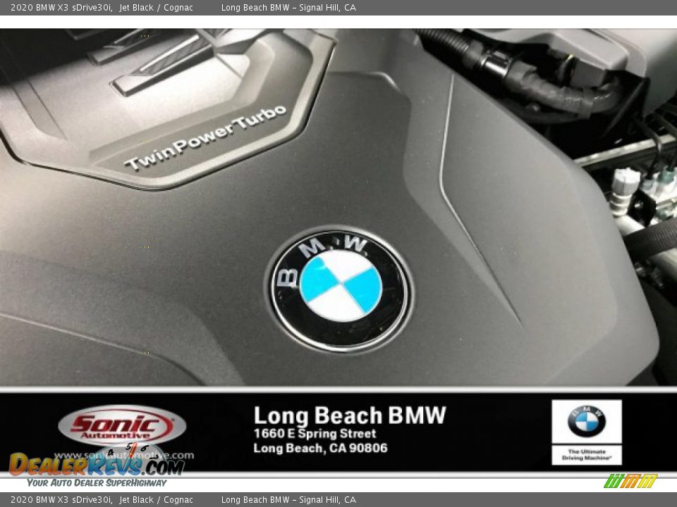 2020 BMW X3 sDrive30i Jet Black / Cognac Photo #11