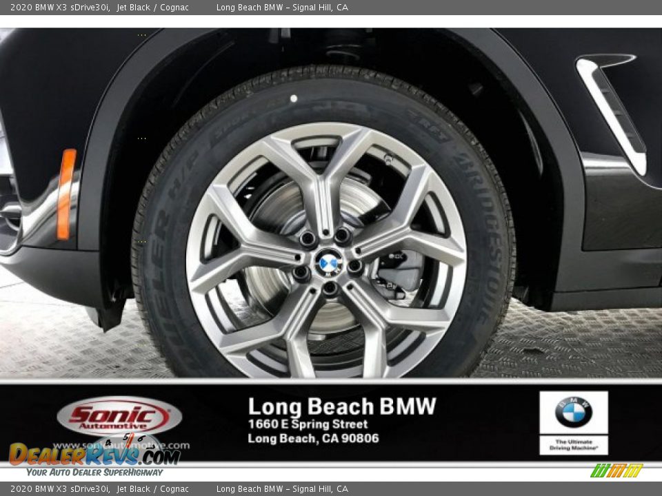 2020 BMW X3 sDrive30i Jet Black / Cognac Photo #12