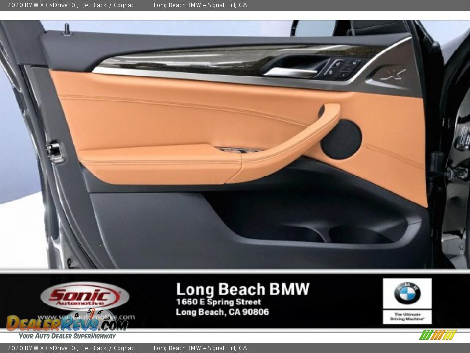 2020 BMW X3 sDrive30i Jet Black / Cognac Photo #13