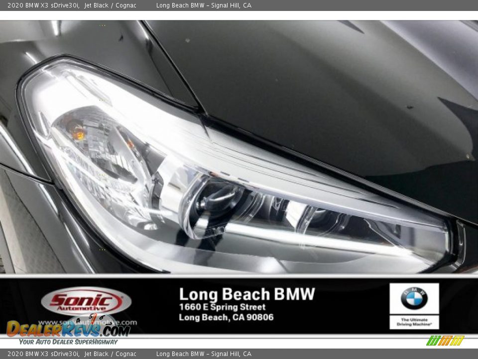2020 BMW X3 sDrive30i Jet Black / Cognac Photo #14
