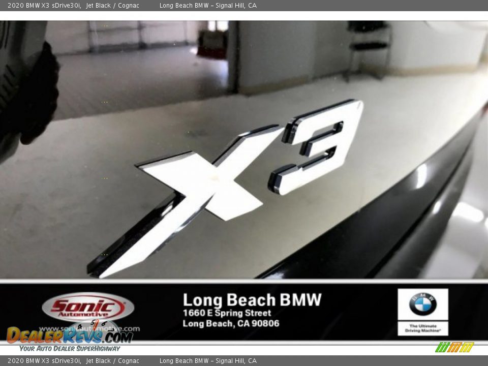 2020 BMW X3 sDrive30i Jet Black / Cognac Photo #16
