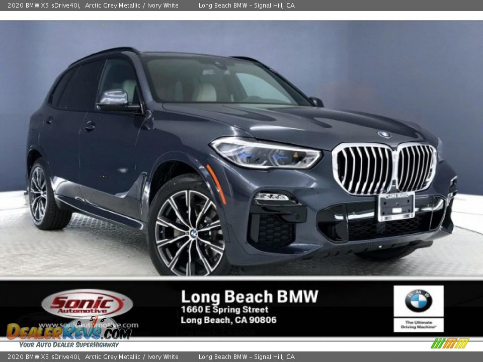 2020 BMW X5 sDrive40i Arctic Grey Metallic / Ivory White Photo #1