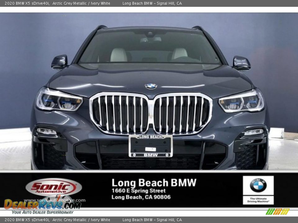 2020 BMW X5 sDrive40i Arctic Grey Metallic / Ivory White Photo #2