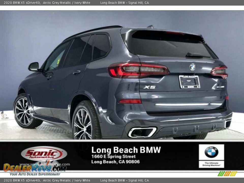 2020 BMW X5 sDrive40i Arctic Grey Metallic / Ivory White Photo #3