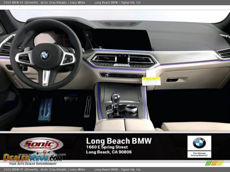2020 BMW X5 sDrive40i Arctic Grey Metallic / Ivory White Photo #5