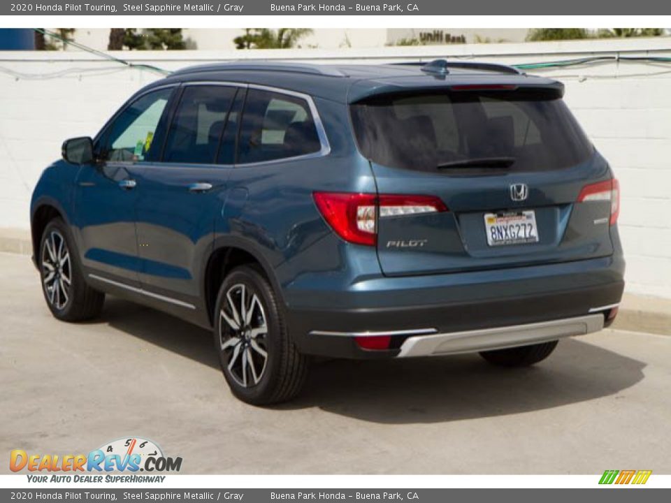 2020 Honda Pilot Touring Steel Sapphire Metallic / Gray Photo #2