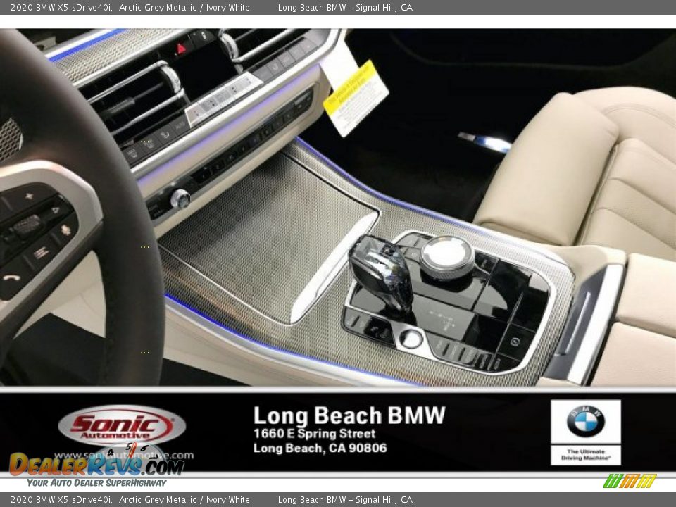 2020 BMW X5 sDrive40i Arctic Grey Metallic / Ivory White Photo #8