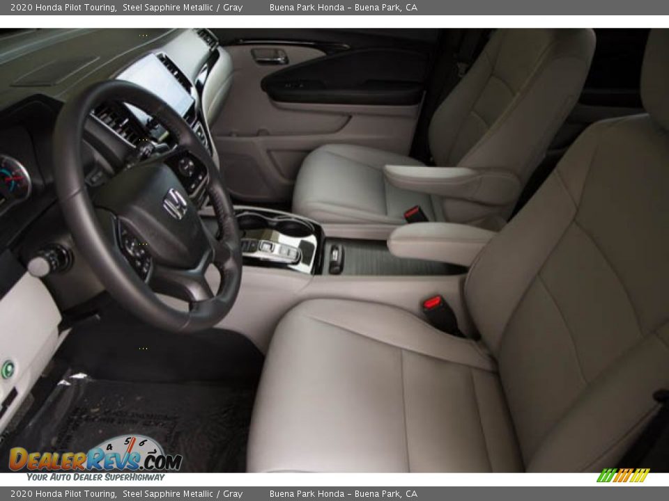 2020 Honda Pilot Touring Steel Sapphire Metallic / Gray Photo #3