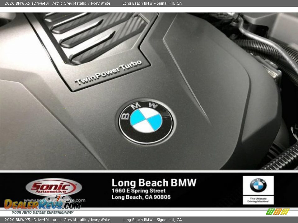 2020 BMW X5 sDrive40i Arctic Grey Metallic / Ivory White Photo #11