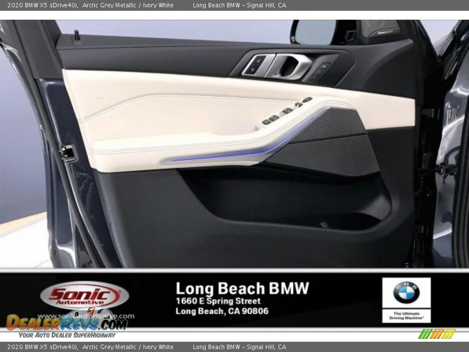 2020 BMW X5 sDrive40i Arctic Grey Metallic / Ivory White Photo #13