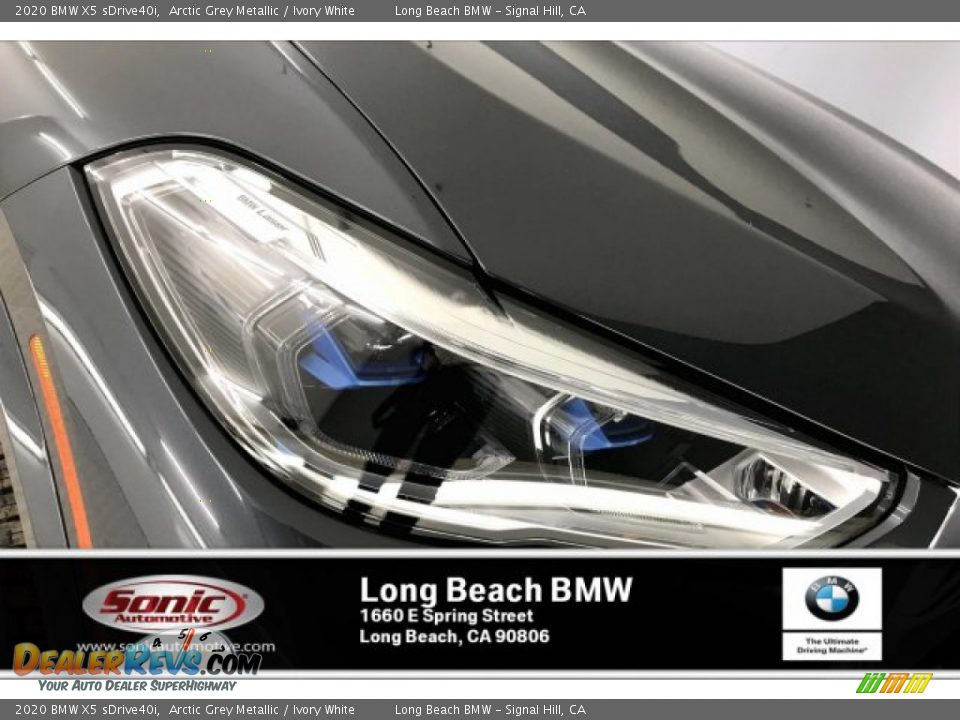 2020 BMW X5 sDrive40i Arctic Grey Metallic / Ivory White Photo #14