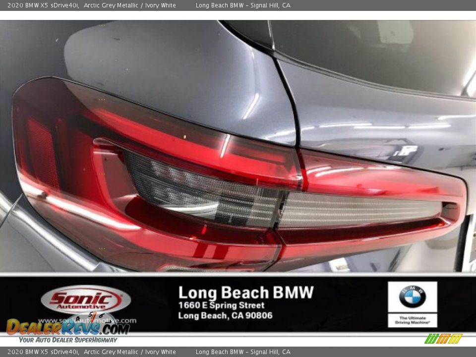 2020 BMW X5 sDrive40i Arctic Grey Metallic / Ivory White Photo #15