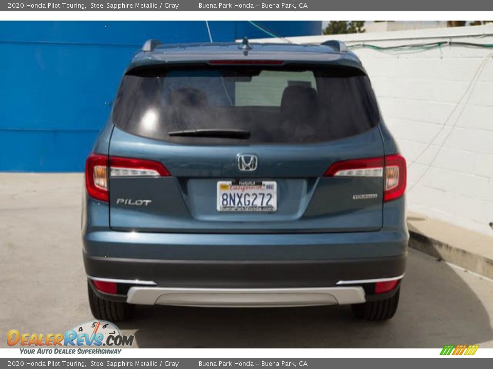2020 Honda Pilot Touring Steel Sapphire Metallic / Gray Photo #9