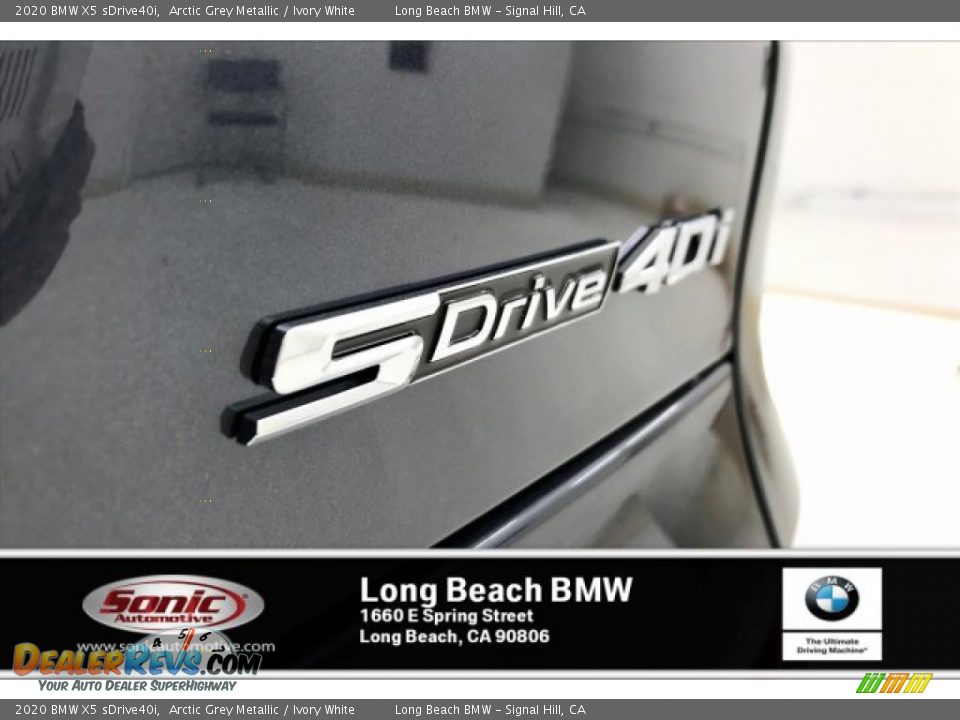 2020 BMW X5 sDrive40i Arctic Grey Metallic / Ivory White Photo #16