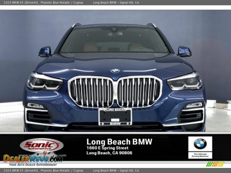 2020 BMW X5 sDrive40i Phytonic Blue Metallic / Cognac Photo #2