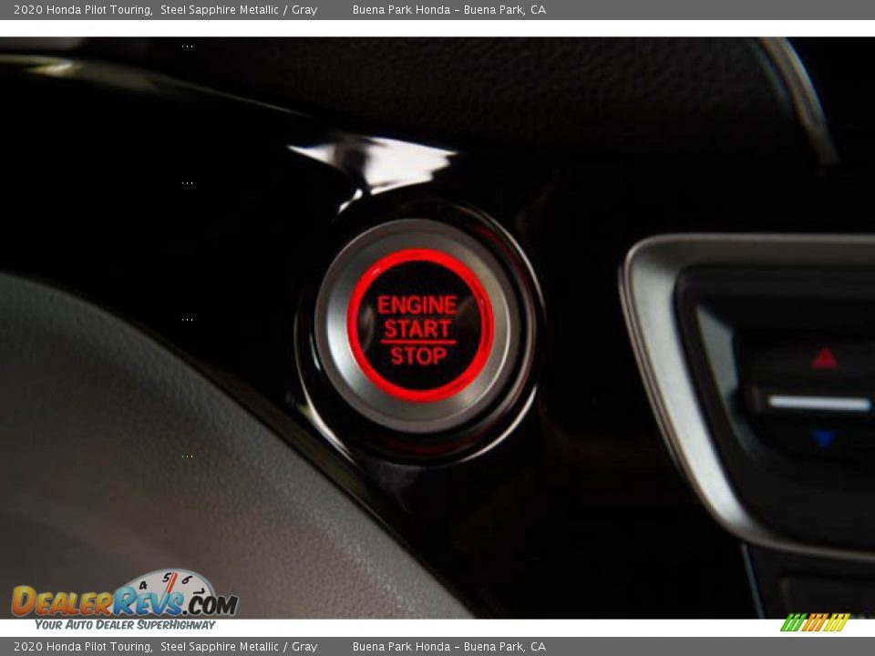 2020 Honda Pilot Touring Steel Sapphire Metallic / Gray Photo #16