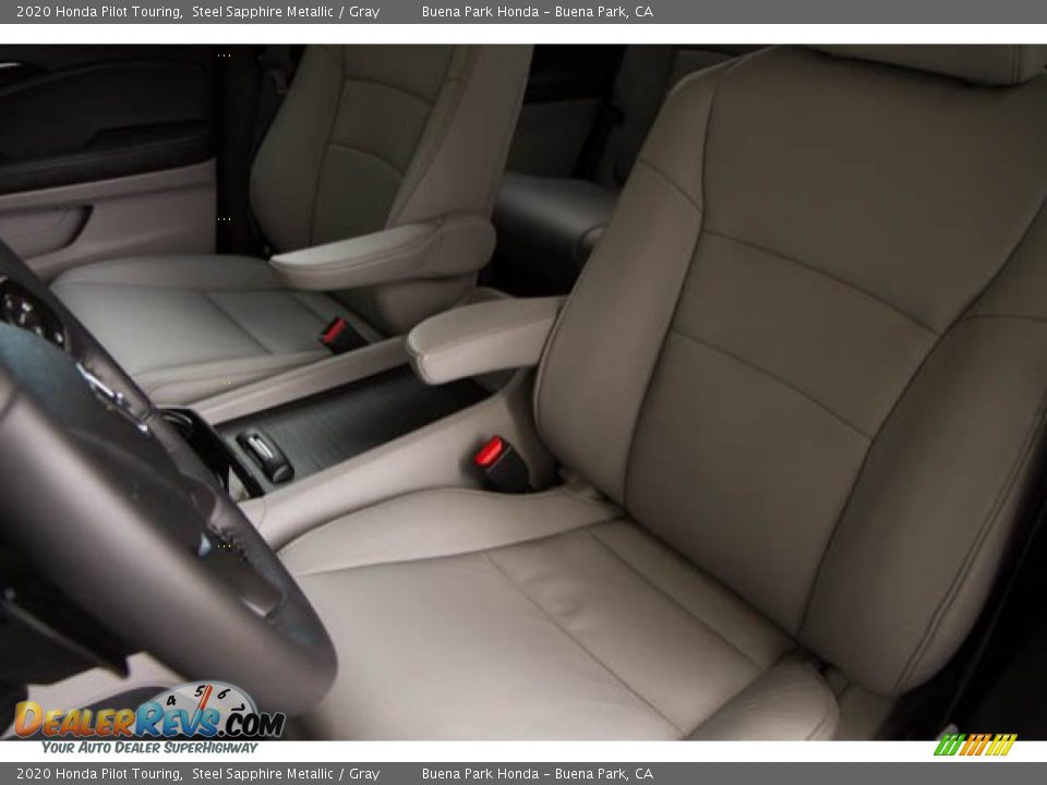 2020 Honda Pilot Touring Steel Sapphire Metallic / Gray Photo #18