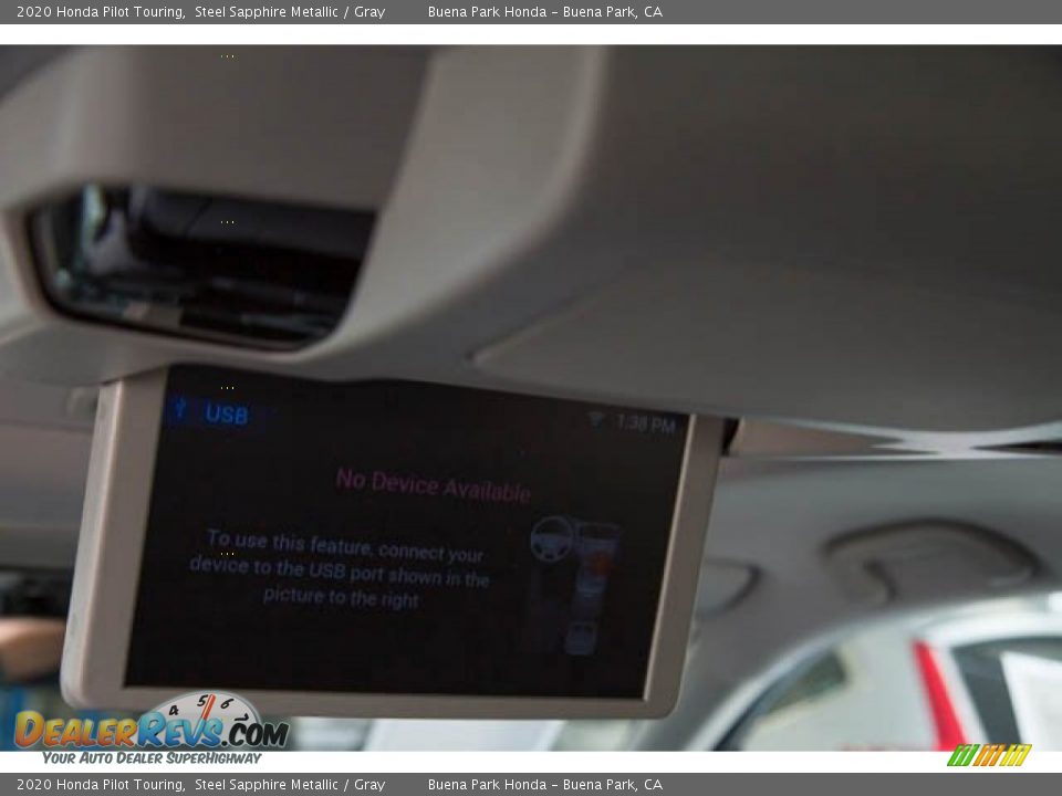 2020 Honda Pilot Touring Steel Sapphire Metallic / Gray Photo #20