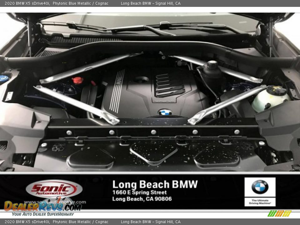 2020 BMW X5 sDrive40i Phytonic Blue Metallic / Cognac Photo #10