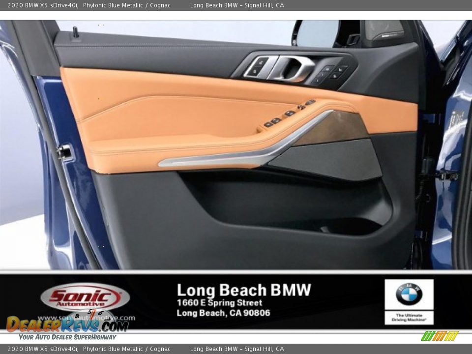 2020 BMW X5 sDrive40i Phytonic Blue Metallic / Cognac Photo #13