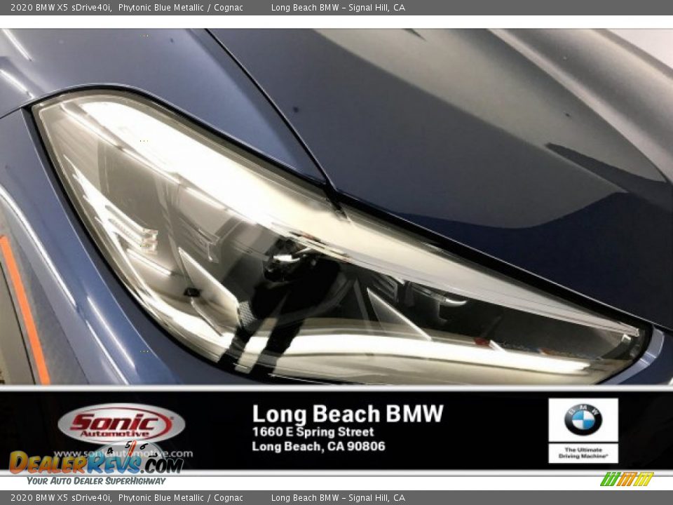 2020 BMW X5 sDrive40i Phytonic Blue Metallic / Cognac Photo #14