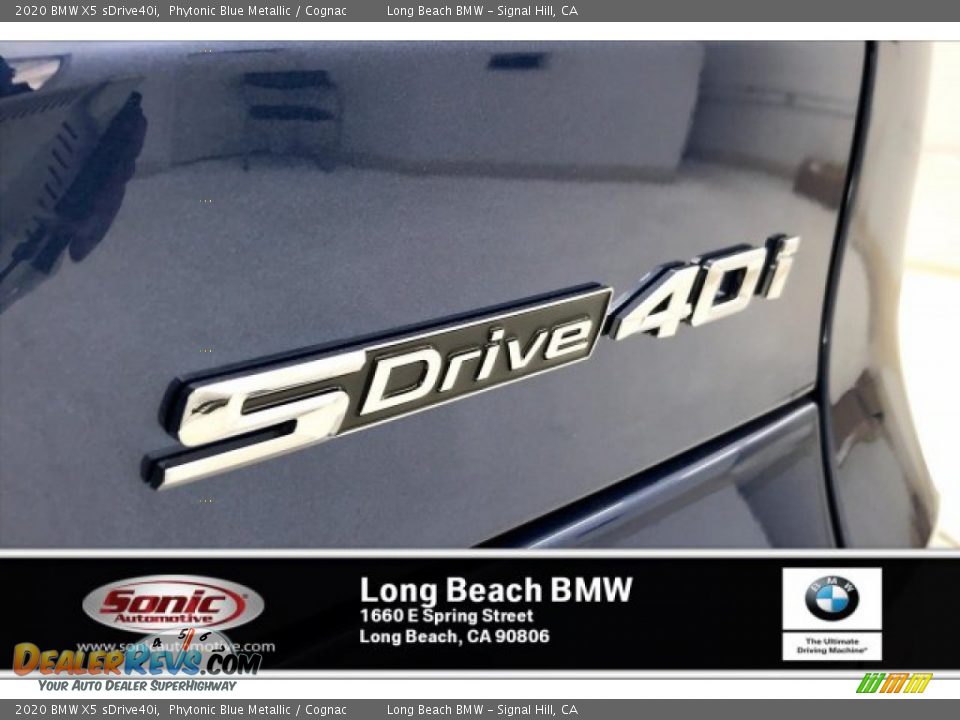 2020 BMW X5 sDrive40i Phytonic Blue Metallic / Cognac Photo #16