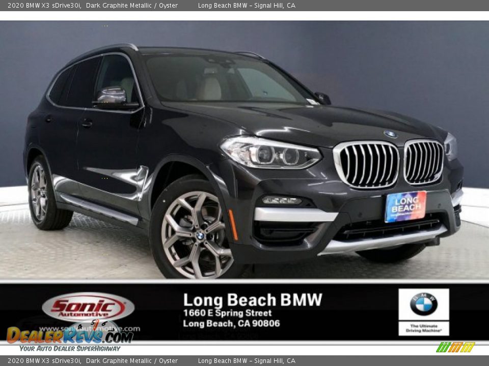 2020 BMW X3 sDrive30i Dark Graphite Metallic / Oyster Photo #1