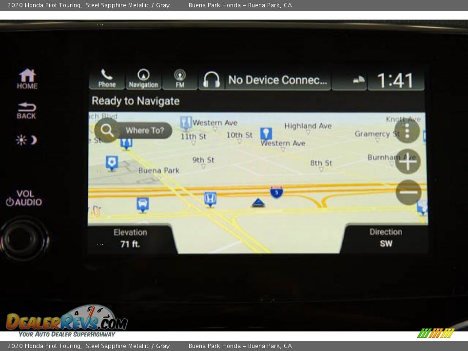 2020 Honda Pilot Touring Steel Sapphire Metallic / Gray Photo #30