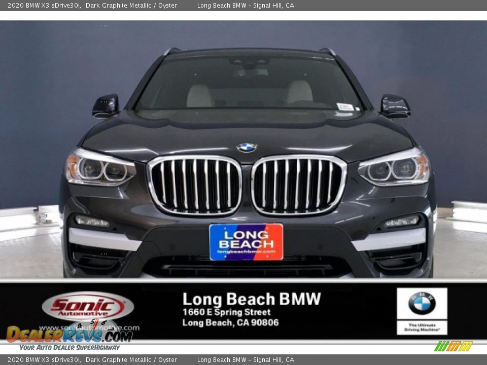 2020 BMW X3 sDrive30i Dark Graphite Metallic / Oyster Photo #2